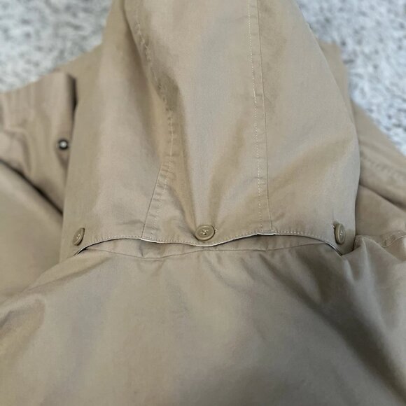 London Fog Women's Trench Coat with Removable Hood Vintage Size XL - Picture 4 of 8